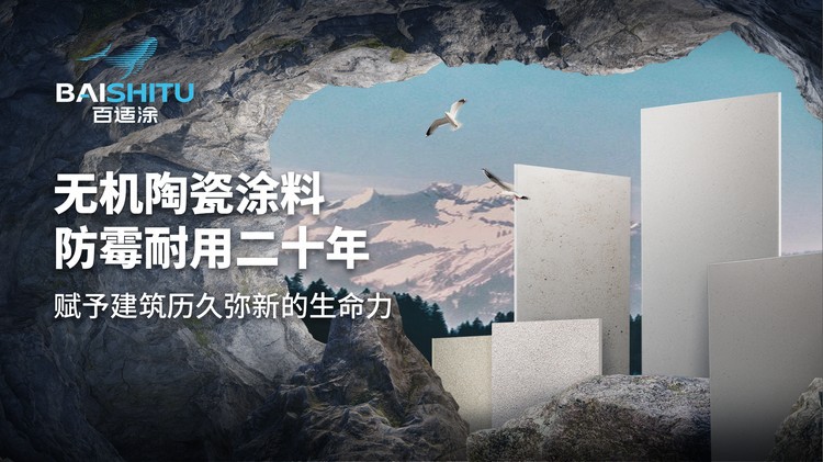百适涂无机陶瓷涂料5系墙面涂料平涂涂料（1kg样漆）